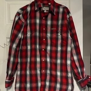 Powder River Red and Black Plaid Men's Shirt